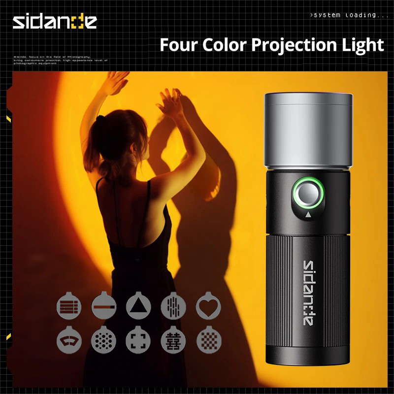 Photography Lighting Uk - SIDANDE PHOTOOLEX 10W 손전등 4색 프로젝션
