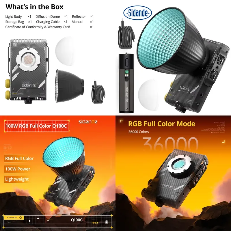 Photography And Lighting - 시단데 Q100C Q100Lite 광학 100W 고출력