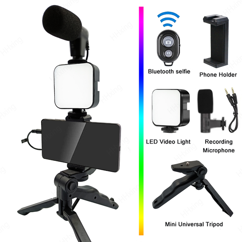 Photography Lighting Kit Portable - 핸드폰 홀더 사진 조명 스마트폰 동영상