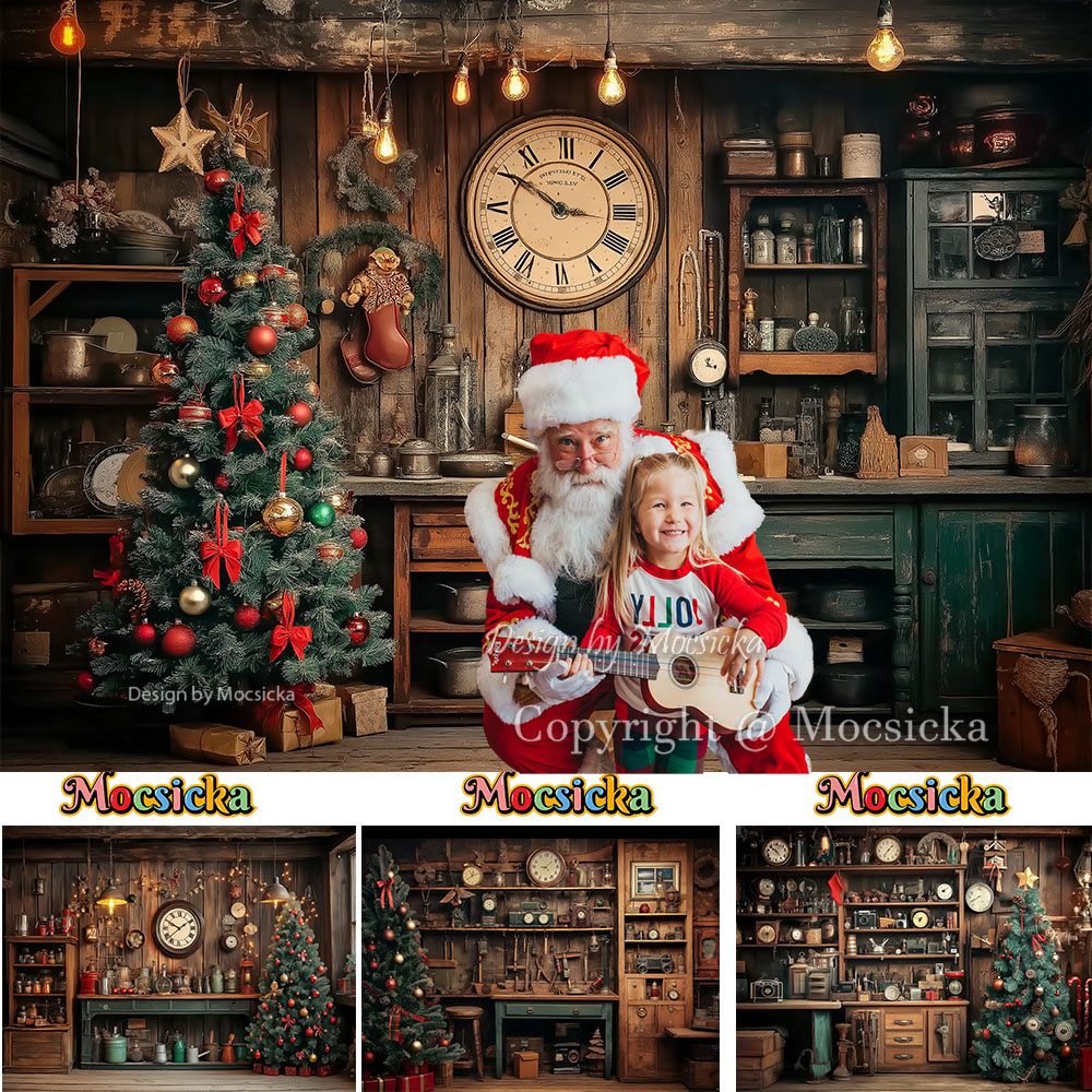 Photography Lighting Workshops - Mocsicka 산타의 작업장 나무 사진 배경