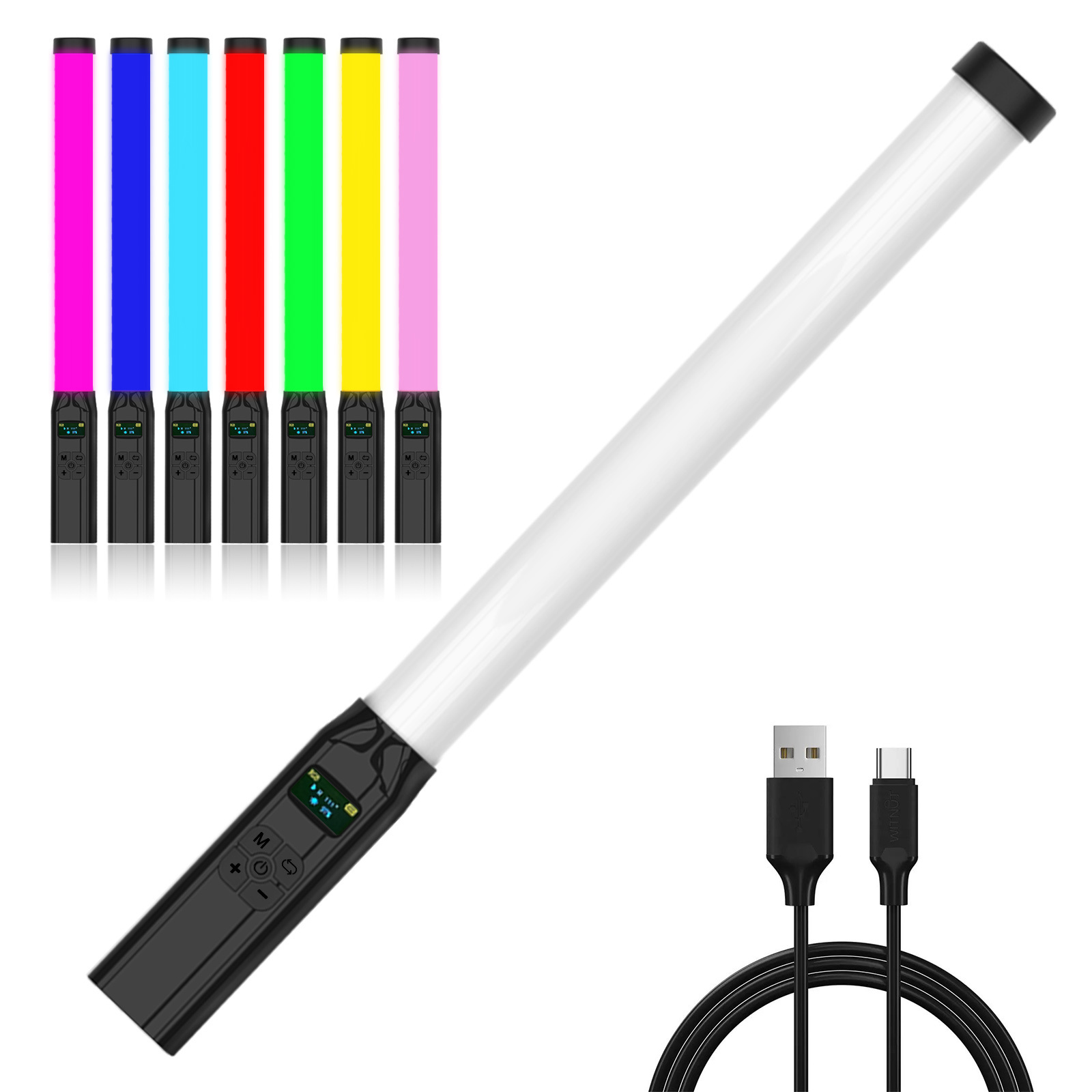 Photography Lighting Types - RGB 스틱 라이트 지팡이 경량 핸드헬드