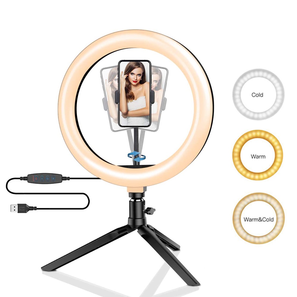 Photography Led Lighting Kit - 26cm 10 인치 Led 링 Selfie