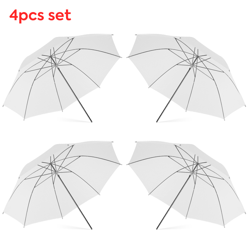 Photography Lighting With Umbrella - 76 * 80cm X4 투명 화이트