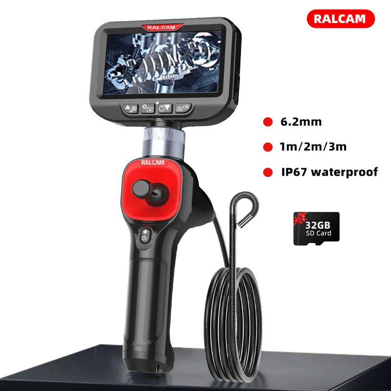 Macro Photography Led Lighting - 360 ° 조이스틱 아티큘레이팅 보어스코프, 6.2mm
