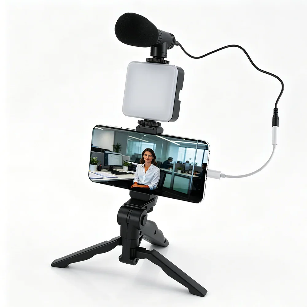 Photography Lighting Kit Portable - 스마트폰 브이로그 키트 LED 비디오 조명