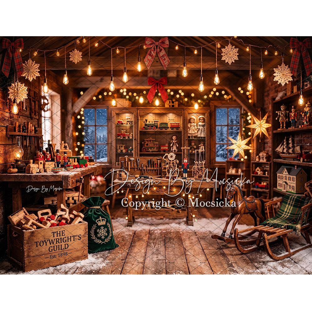 Photography Lighting Workshops - Mocsicka 산타클로스 장난감 워크샵 배경 사진