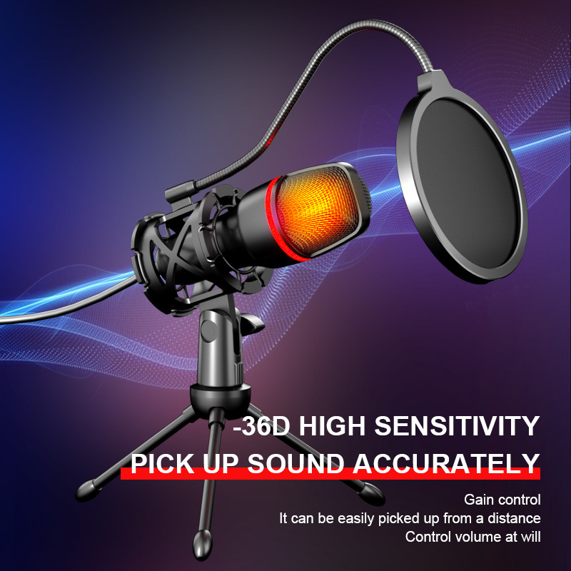 Photography Lighting Uk - 전문가용 게이밍 USB 카디오이드 콘덴서 마이크