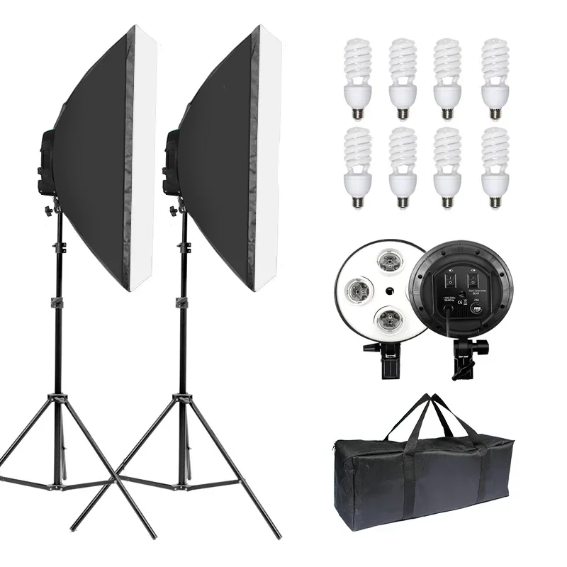 Portrait Photography With Lighting - E27 4in1 램프 헤드 홀더가 포함된