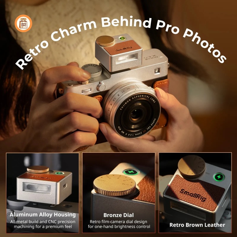 소형리그 RS-R20 레트로 미니 스피드라이트 플래시  - Photography Lighting Kit Portable 리뷰 및 가격