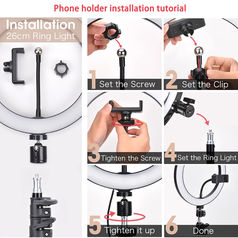 16/26/33cm 셀카 링 라이트 사진 촬영 조명 L - Photography Lighting Description 리뷰 및 가격