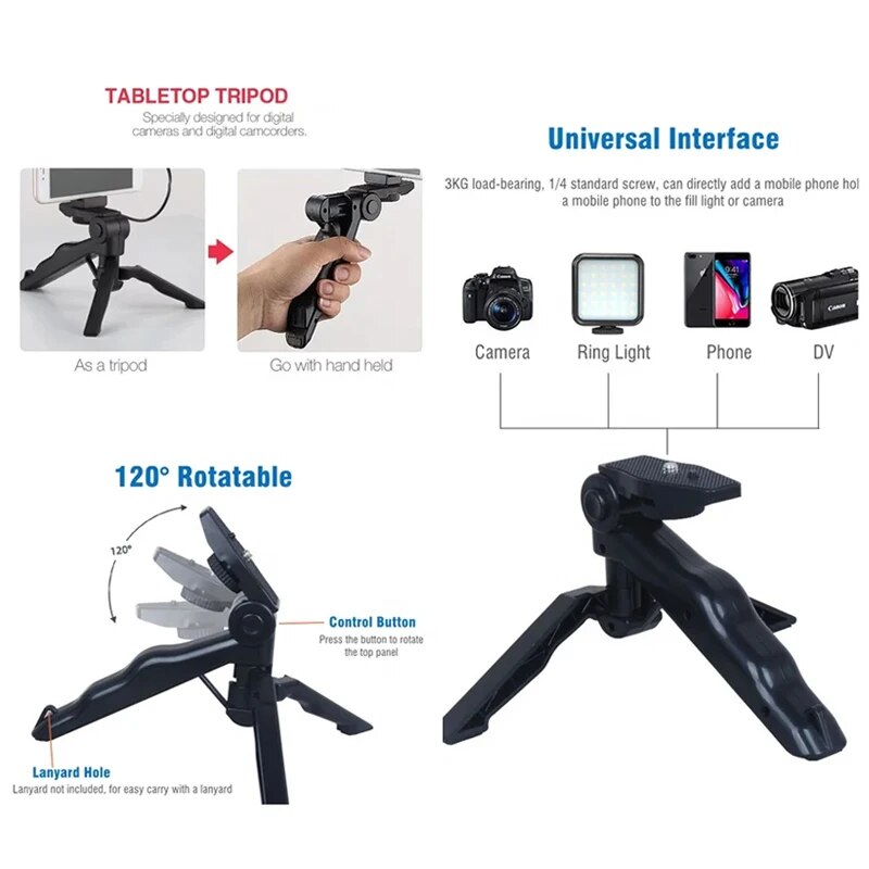 삼각대가 있는 스마트폰 브이로그 키트, 휴대폰 거치대  - Photography Led Lighting Kit 리뷰 및 가격