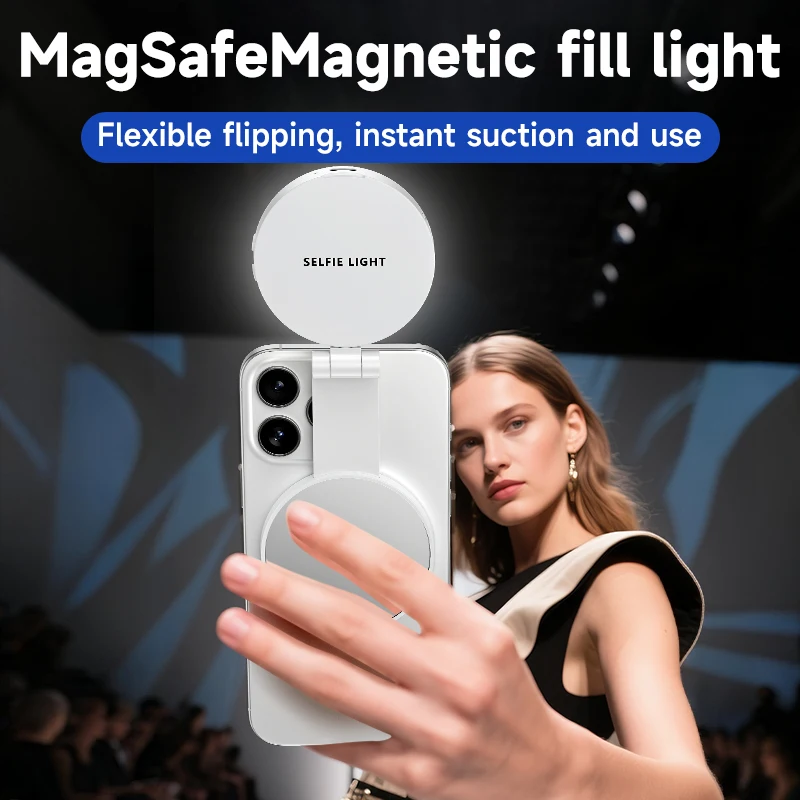 Magsafe 전화용 LED Selfie 필 라이트 조 - Photography Lighting Video 리뷰 및 가격