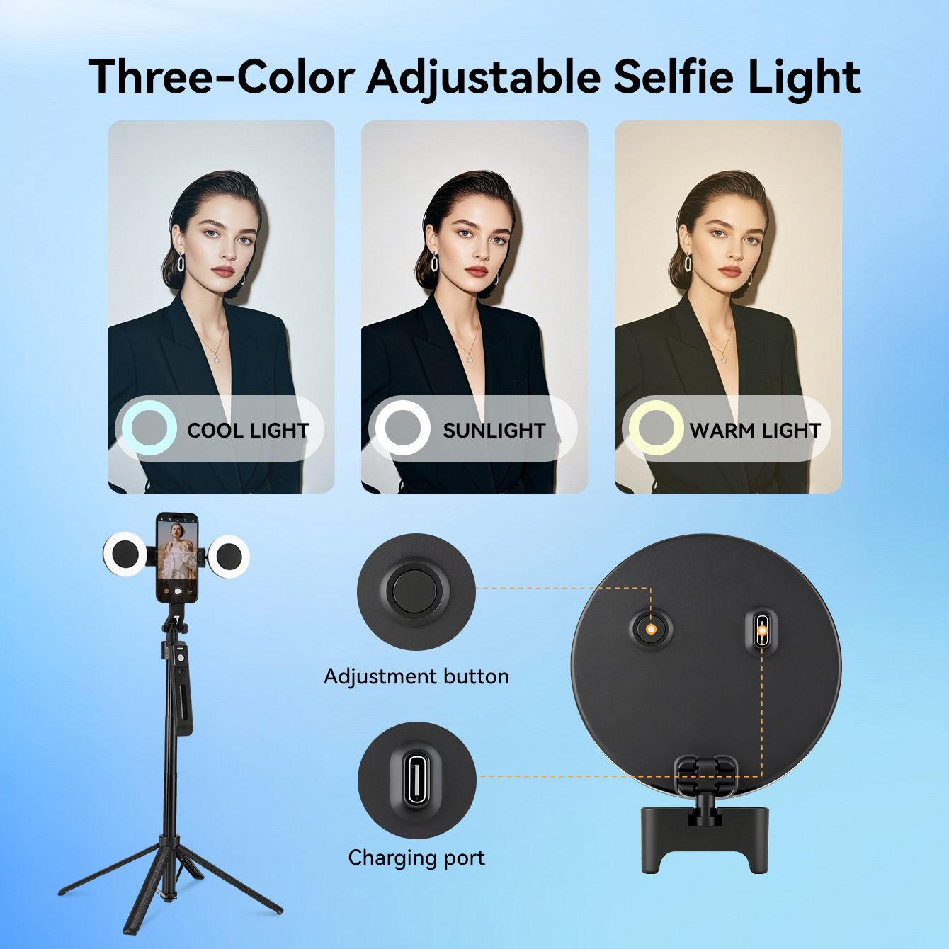 2025년형 새로운 AI 셀카봉 삼각대, 360도 °  - Photography Lighting Ai 리뷰 및 가격