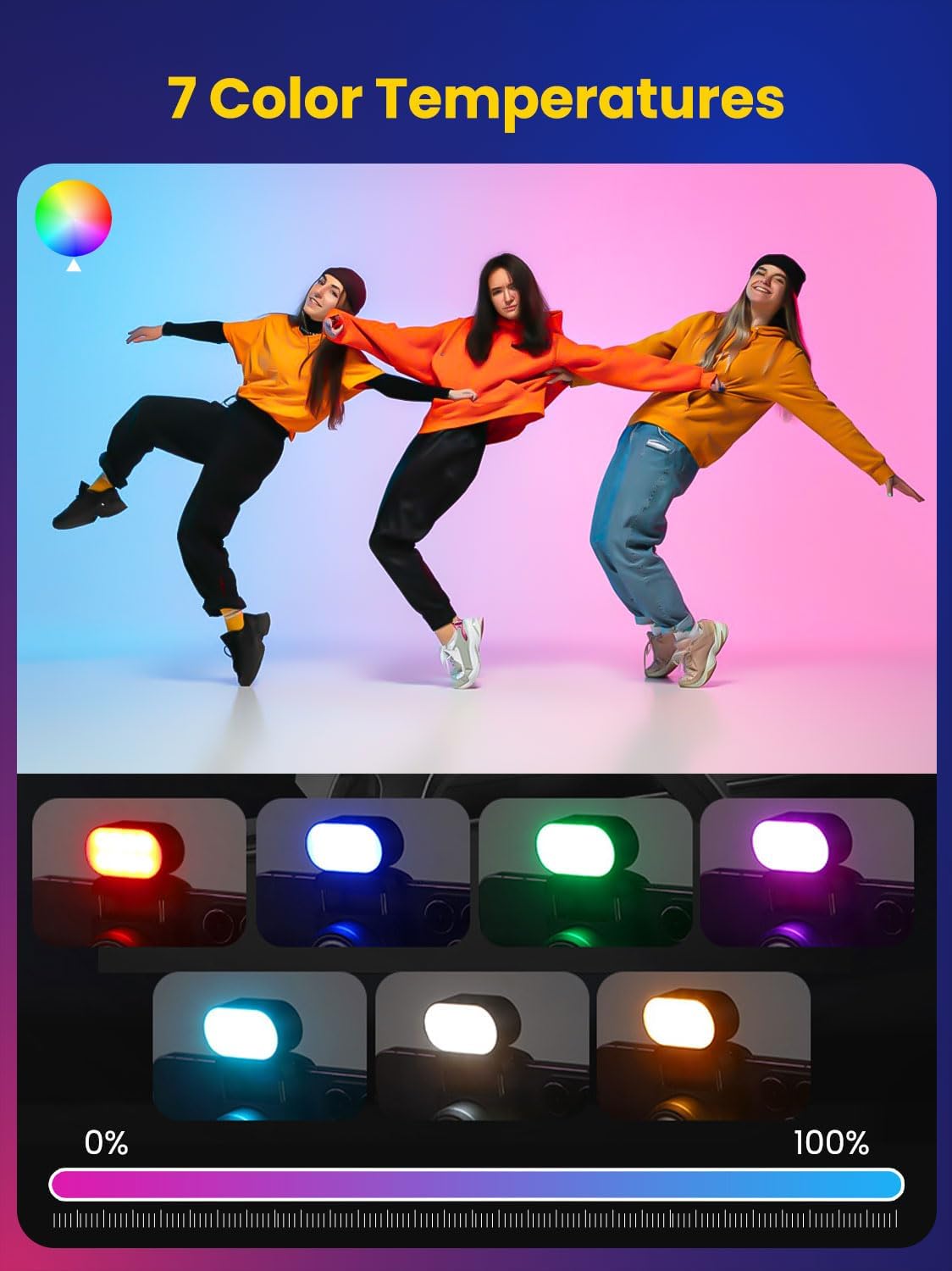 아오촨 미니 RGB 마그네틱 필 라이트 3단계 밝기 조 - Photography Lighting Video 리뷰 및 가격
