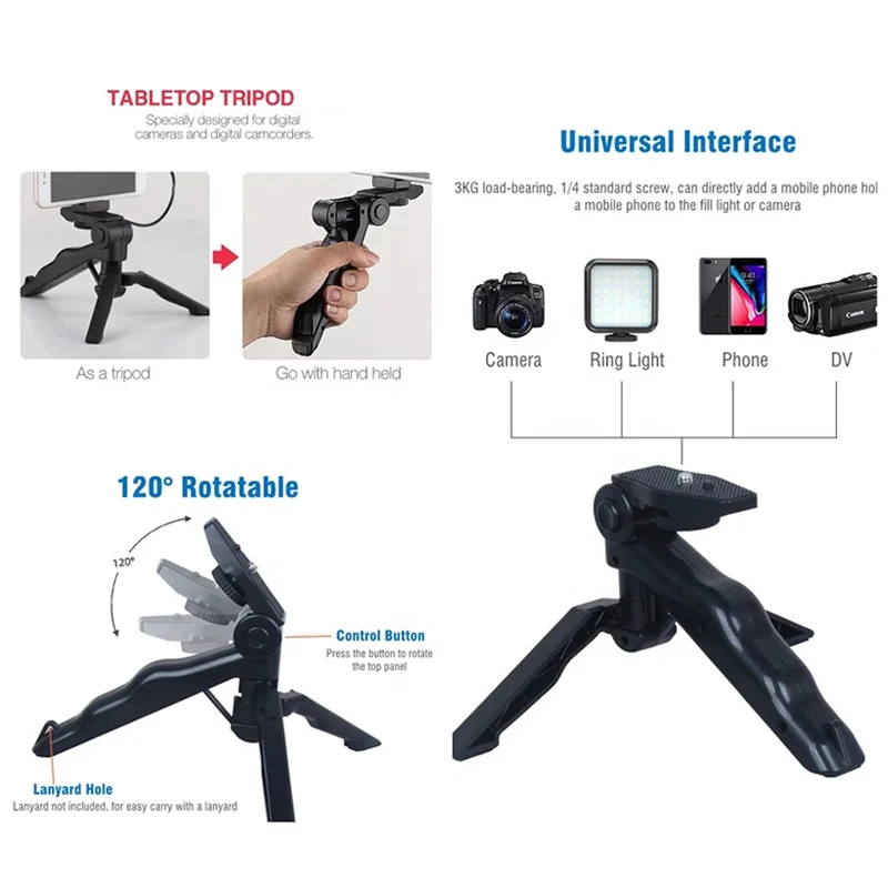삼각대 전화 홀더가 포함된 스마트폰 블로깅 키트 Tik - Photography Led Lighting Kit 리뷰 및 가격