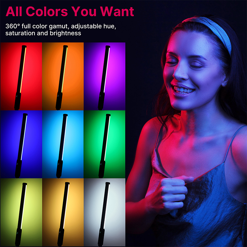Ulanzi VL119 핸드 헬드 RGB 다채로운 스틱 - Photography Lighting Uk 리뷰 및 가격