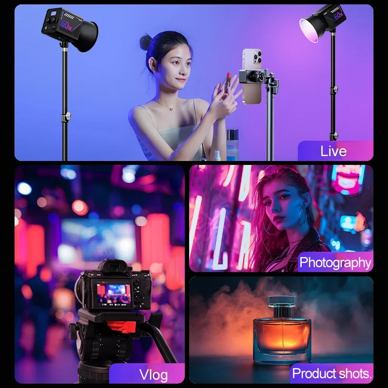 RGB 비디오 라이트 Vlog 스트리밍 라이브 사진 채 - Photography Lighting Uk 리뷰 및 가격