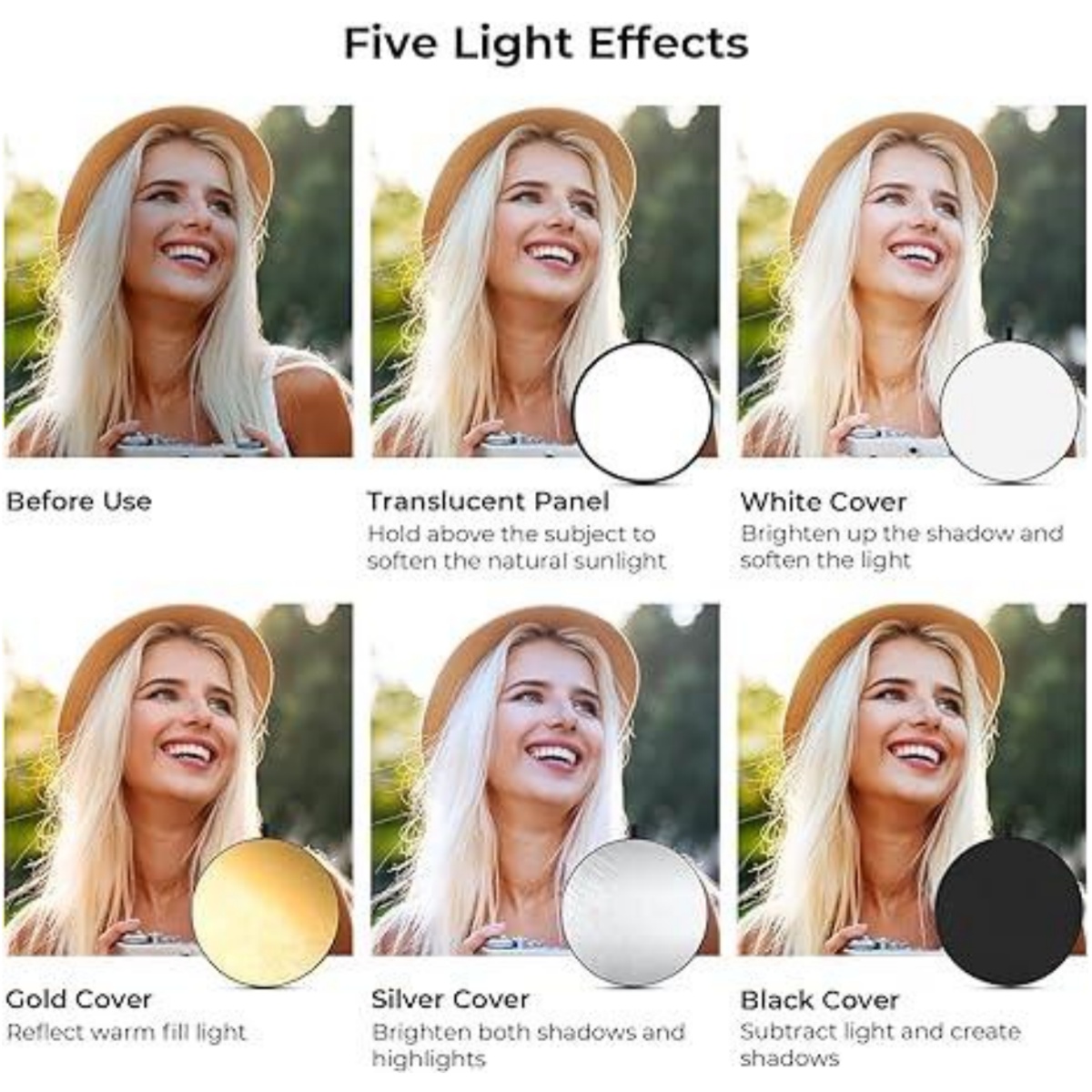 HUANYINGBJB 휴대용 5 in 1 사진 반사판  - Photography Lighting Reflector 리뷰 및 가격