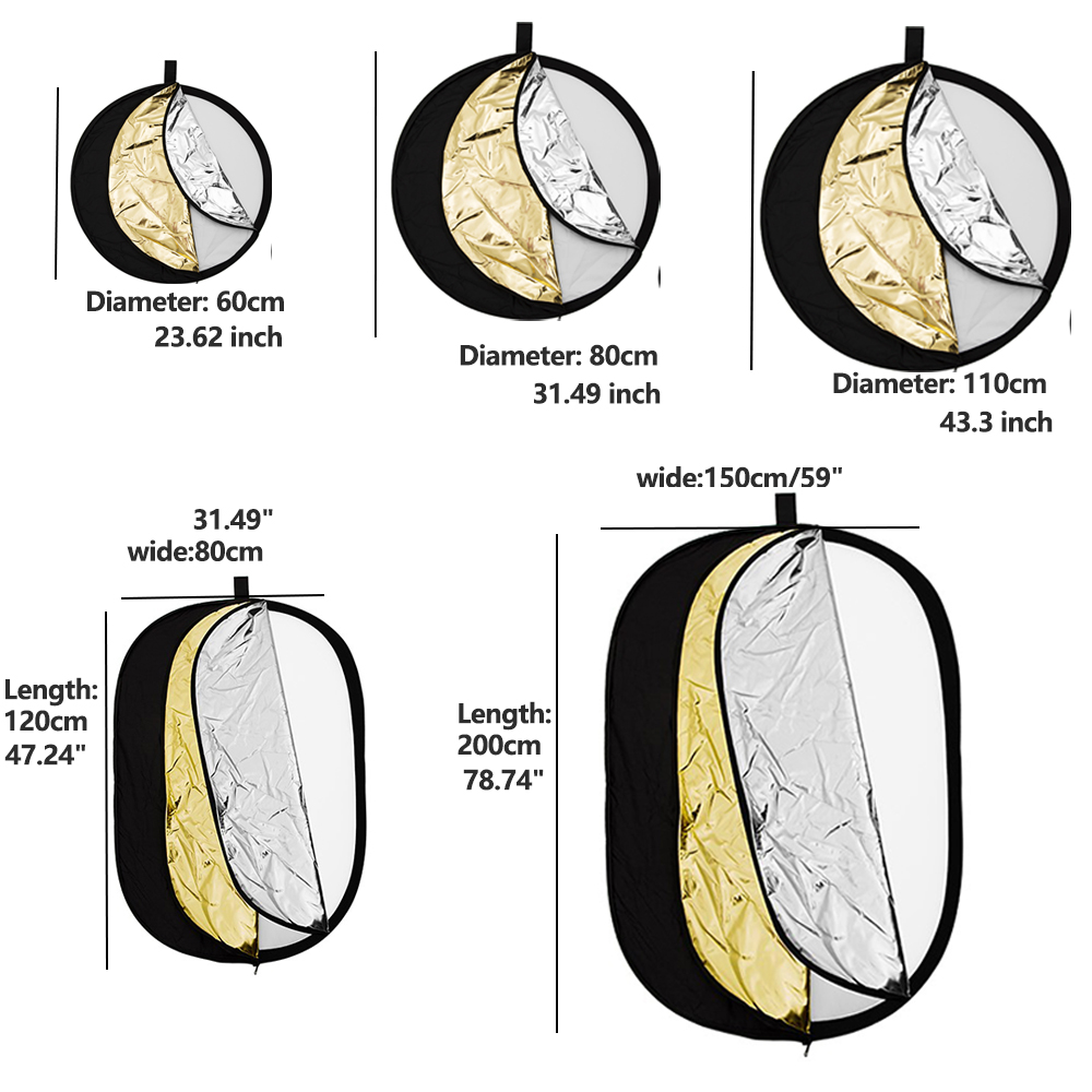 AMBITFUL 사진 5 in 1 원형 반사경 - Photography Lighting Reflector 리뷰 및 가격