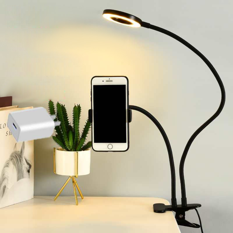 셀카 링 라이트가 있는 범용 플렉시블 휴대폰 거치대,  - Photography Lighting Ring 리뷰 및 가격