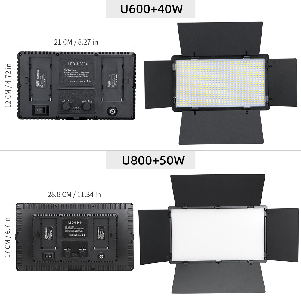 U800 600 LED 비디오 패널 라이트 키트, 카메 - Photography Lighting Uk 리뷰 및 가격