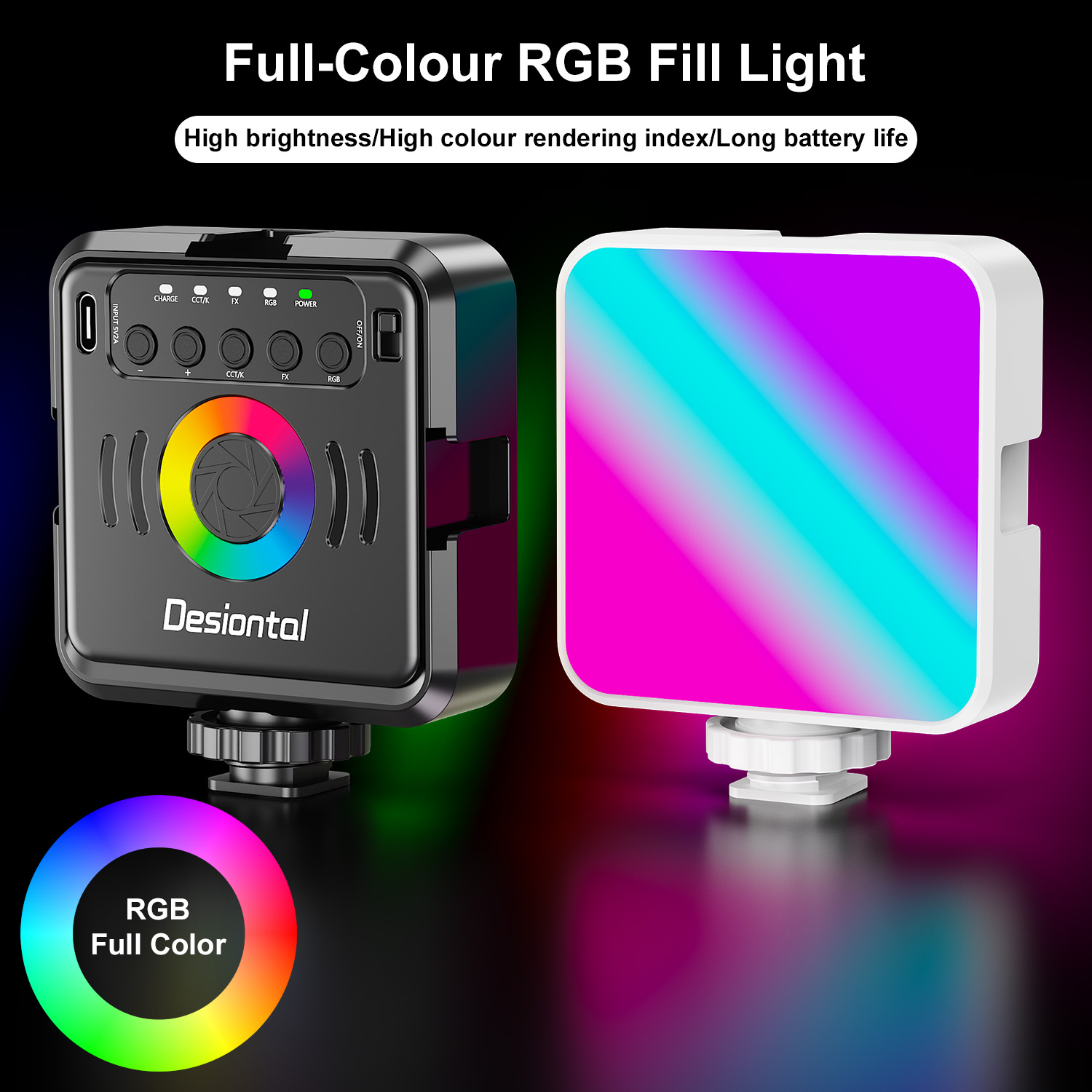 디시온탈 X2 휴대용 RGB 사진촬영 타입-C 충전식  - Photography Lighting Types 리뷰 및 가격