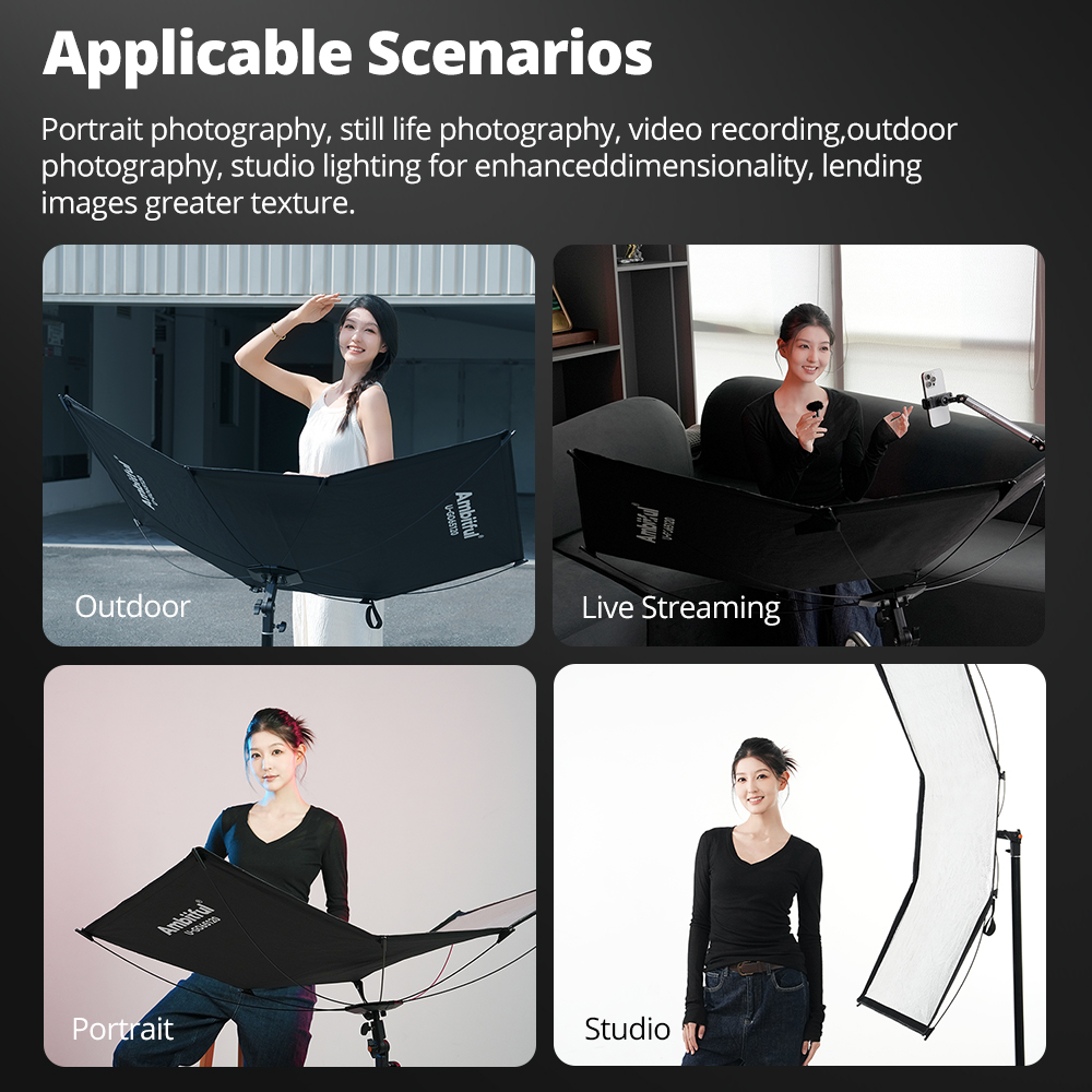 AMBITFUL 3in1 U형 라이트 디퓨저 리플렉터  - Photography Lighting Types 리뷰 및 가격