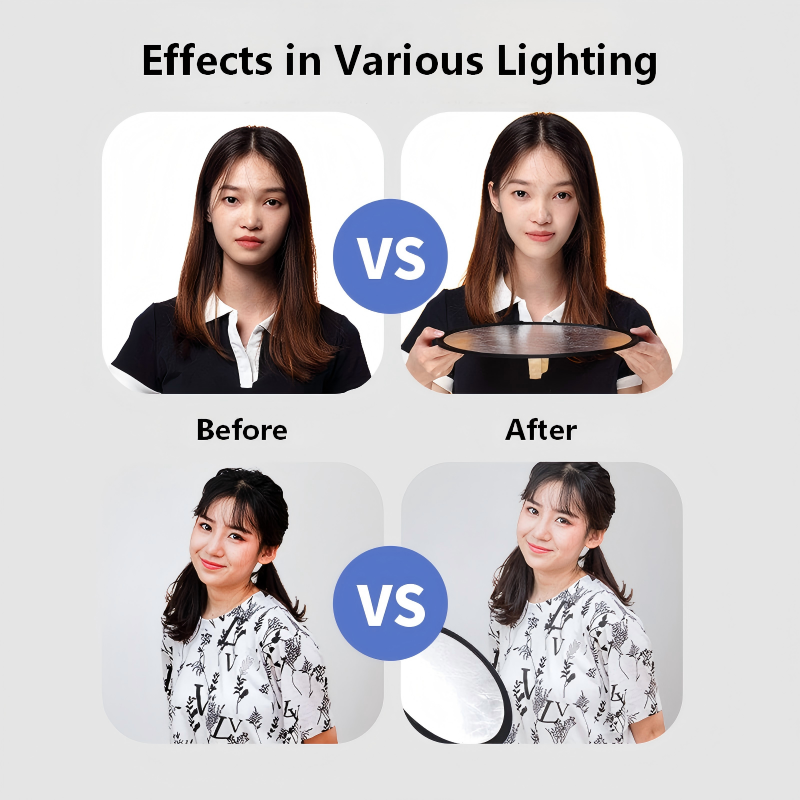 2-in-1 양면 금은 반사판 휴대용 접이식 조명 패널 - Portrait Photography With Lighting 리뷰 및 가격