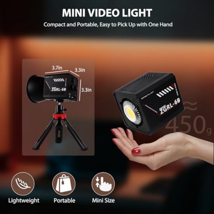 60W COB LED 비디오 조명, 휴대용, 8000m - Photography Lighting Studio 리뷰 및 가격