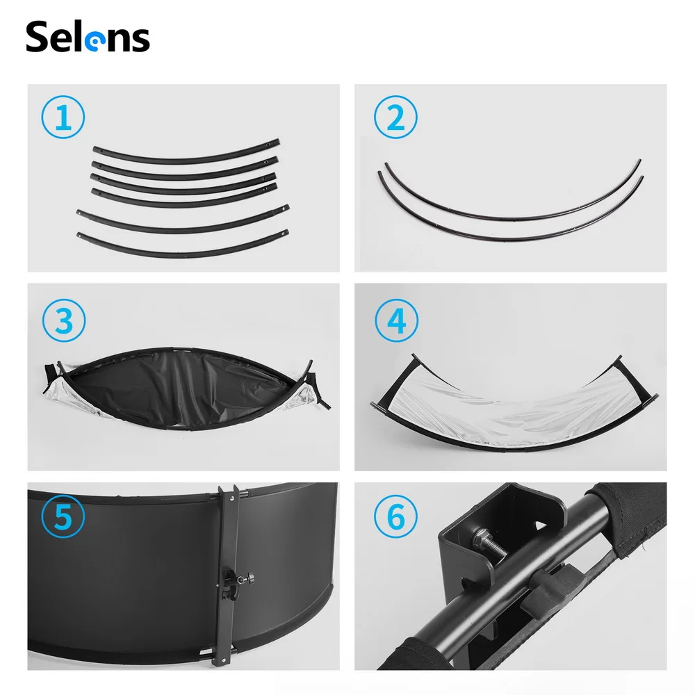 Selens 4-IN-1 U자형 105x260cm 라이 - Photography Lighting Types 리뷰 및 가격