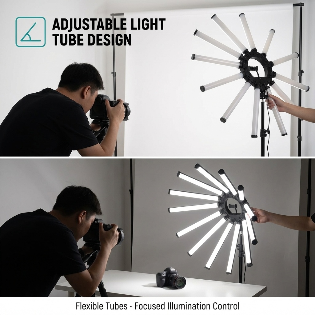 12암 멀티 튜브 사진 조명 키트 180W 대형 LED - Photography Lighting Studio 리뷰 및 가격