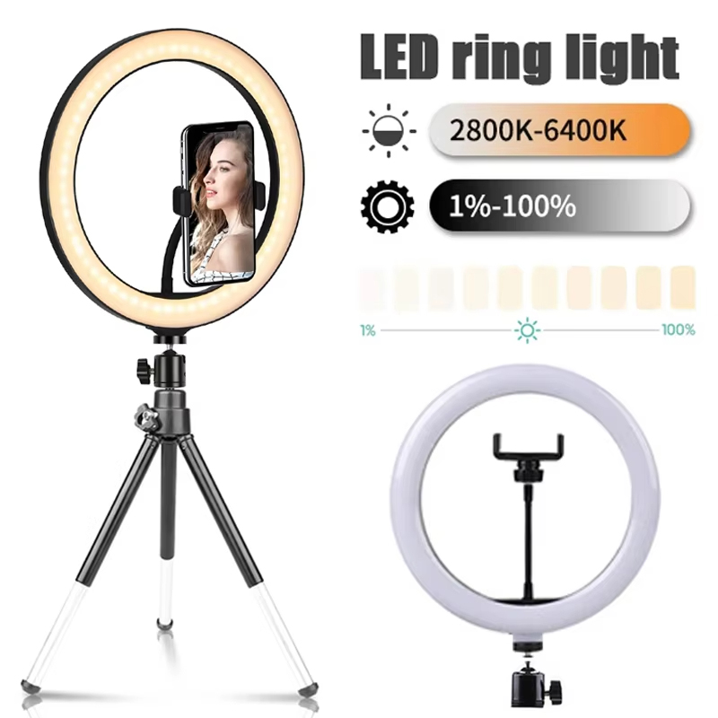 10인치 셀카 링 라이트 사진 촬영 조명 LED 링 램 - Photography Lighting Description 리뷰 및 가격