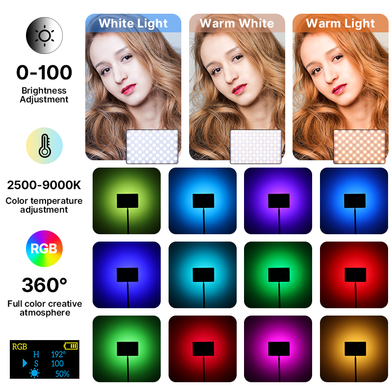 Ulanzi LT003 15W RGB 비디오 라이트 풀 - Photography Lighting With Umbrella 리뷰 및 가격