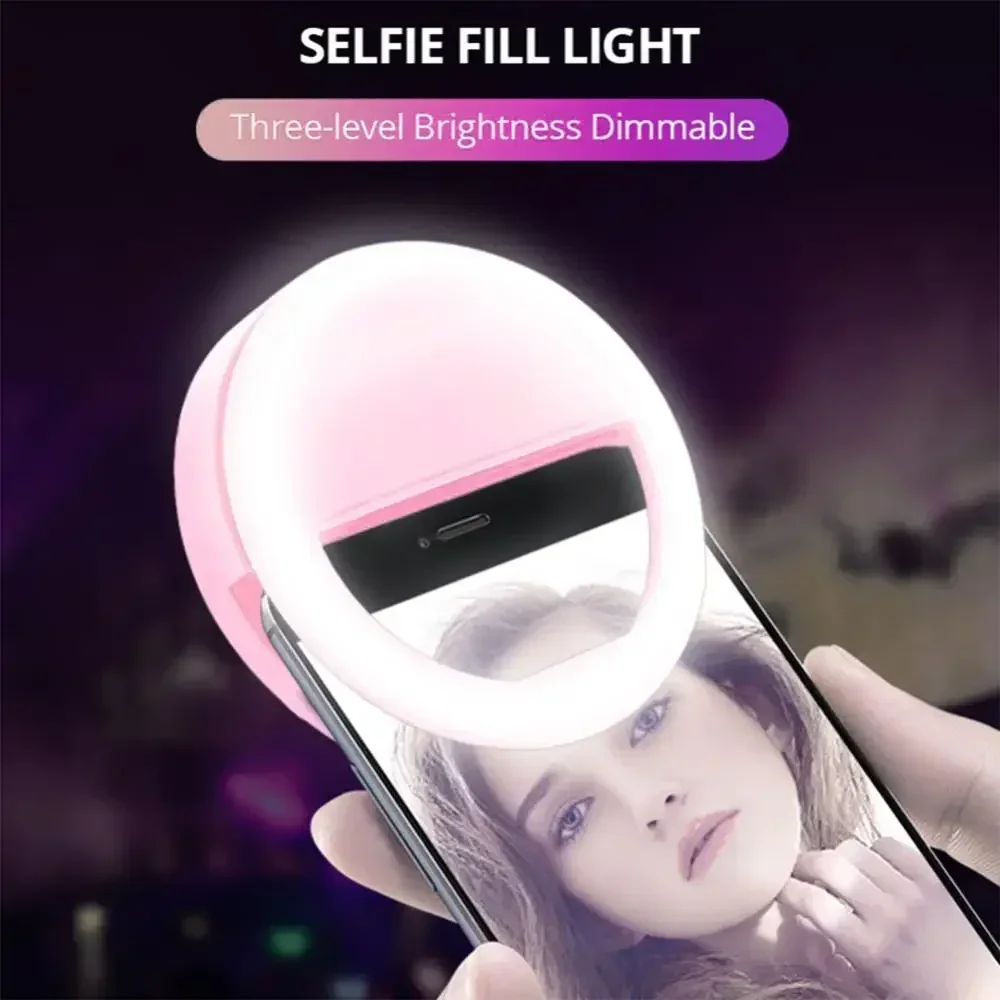LED Selfie 링 라이트 휴대 전화 클립 온 램프 - Photography Lighting Studio 리뷰 및 가격