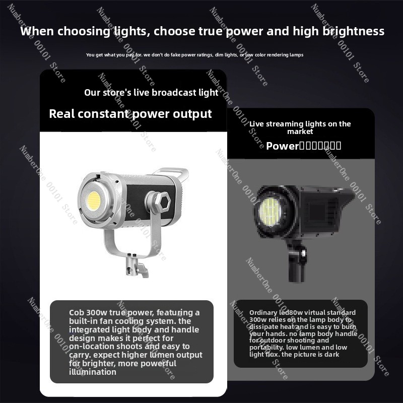 300W COB 사진 조명 듀얼 컬러 온도 라이브 스튜 - Portrait Photography With Lighting 리뷰 및 가격