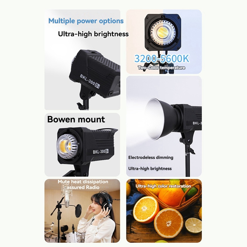300W Bi LED 비디오 조명, 인물 사진 및 야외 - Photography And Lighting 리뷰 및 가격