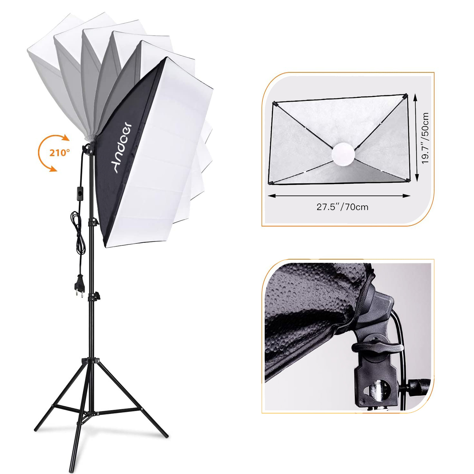 Andoer 스튜디오 사진 조명 키트 소프트박스 조명  - Photography Led Lighting Kit 리뷰 및 가격