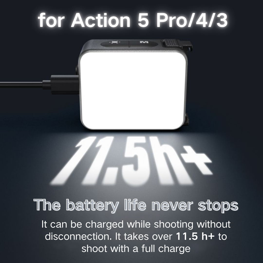 DJI Action 5pro/4/3 용 TELESIN  - Photography Lighting Kit Portable 리뷰 및 가격