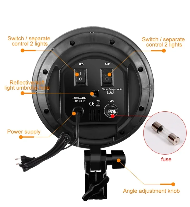 E27 4in1 램프 헤드 홀더가 포함된 사진 스튜디오 - Portrait Photography With Lighting 리뷰 및 가격