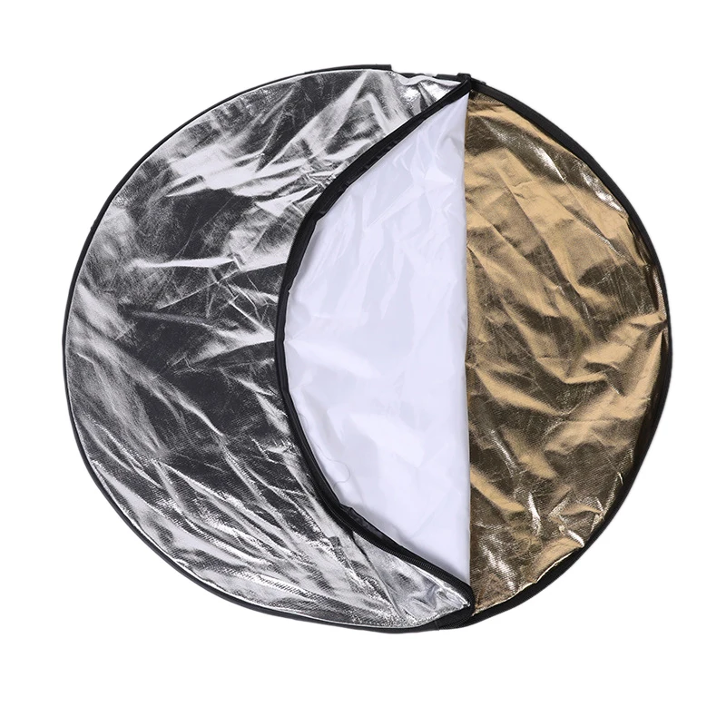 60/80/110cm 5-in-1 접이식 원형 반사판  - Photography Lighting Reflector 리뷰 및 가격