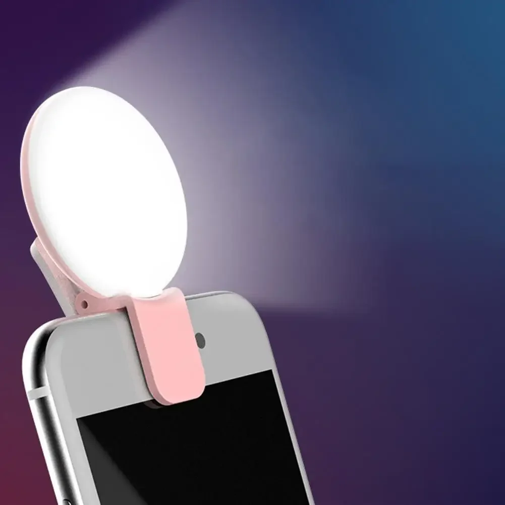 휴대 전화 LED Selfie 링 라이트 휴대용 미니  - Photography Lighting Ring 리뷰 및 가격